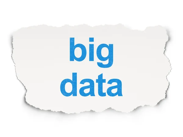 Концепция данных: Большие данные на бумажном фоне — стоковое фото
