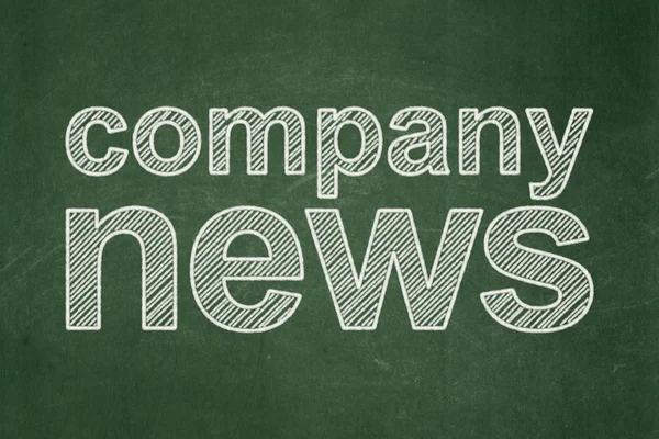 News concept: Company News on chalkboard background — Stock Photo, Image