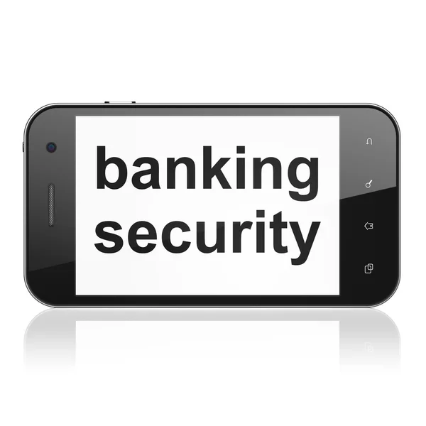 Security concept: Banking Security on smartphone — Stock Photo, Image