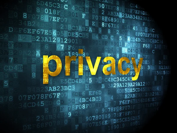 Veiligheidsconcept: Privacy op digitale achtergrond — Stockfoto