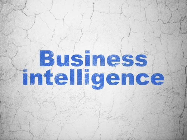 Affärsidé: business intelligence på väggen bakgrund — Stockfoto