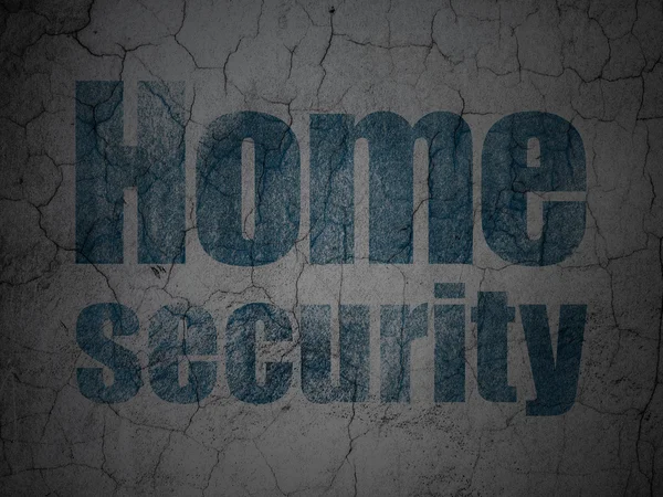 Schutzkonzept: Home Security vor Grunge-Hintergrund — Stockfoto