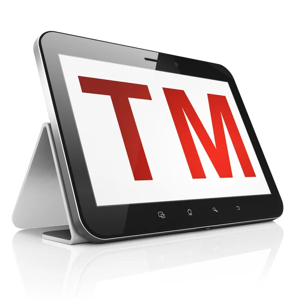 Law concept: Trademark on tablet pc computer — Stock Photo, Image