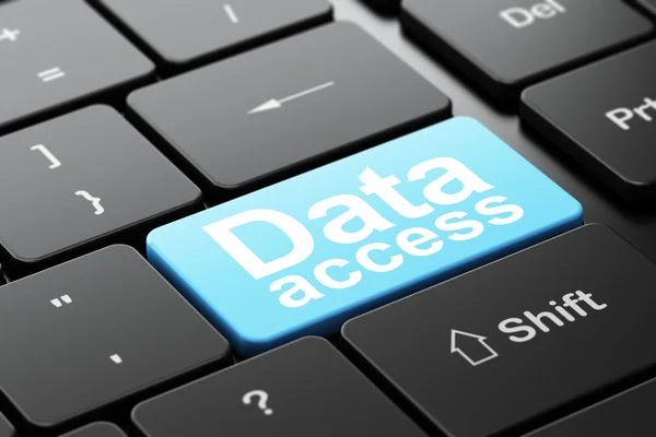 Information concept: Data Access on computer keyboard background — Stock Photo, Image