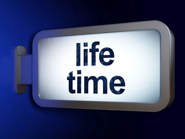 Timeline concept: Life Time on billboard background — Stock Photo, Image