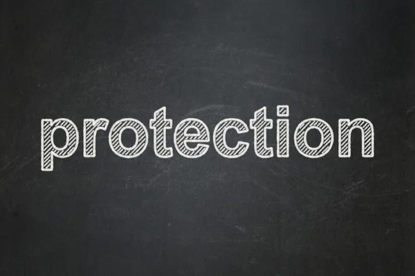 Protection concept: Protection on chalkboard background — Stock Photo, Image