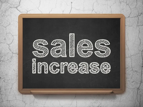 Advertising concept: Sales Increase on chalkboard background — Stock Photo, Image