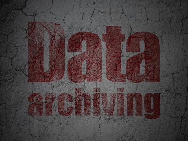 Conceito de informação: Data Archiving on grunge wall background — Fotografia de Stock