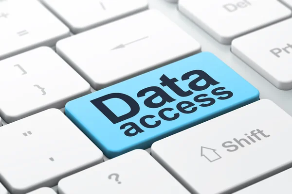 Information concept: Data Access on computer keyboard background — Stock Photo, Image