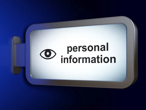 Security concept: Personal Information and Eye on billboard background — Stock Photo, Image