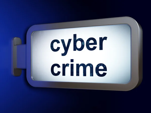 Biztonsági koncepció: számítógépes bűnözés, a billboard háttér — Stock Fotó