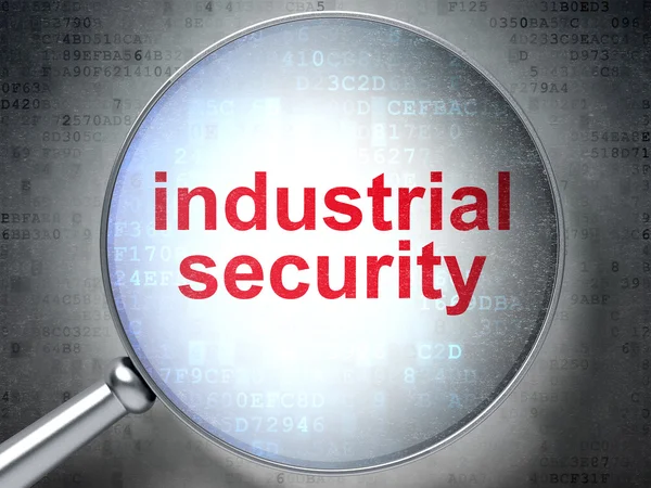 Safety concept: Industrial Security with optical glass — Stock Photo, Image