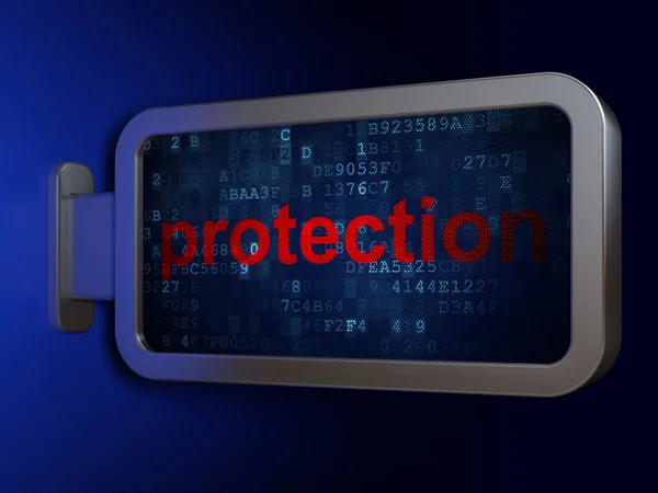 Security concept: Protection on billboard background — Stock Photo, Image