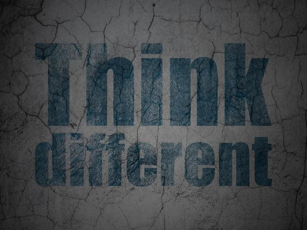 Education concept: Think Different on grunge wall background — Stock Photo, Image