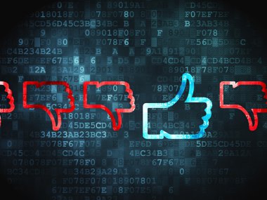 sosyal network kavramı: mesela aksine dijital arka plan üzerinde