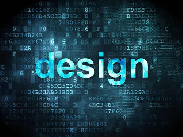 Marketing concept: Design on digital background — Stock Photo, Image