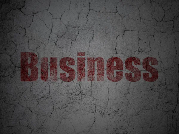 Business concept: Business su sfondo grunge wall — Foto Stock