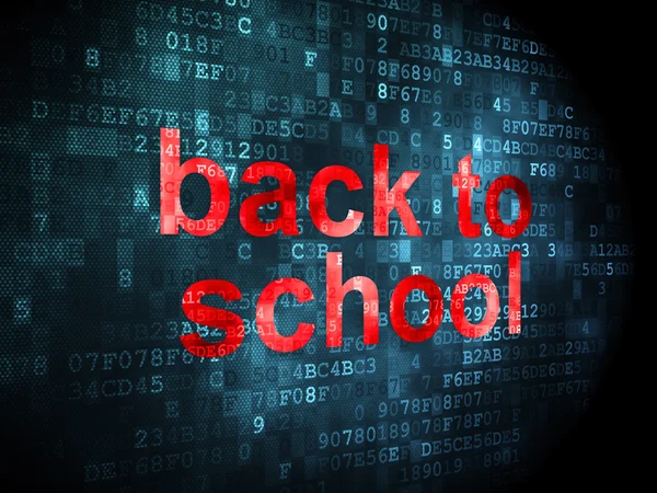 Education concept: Back to School on digital background — Stock Photo, Image