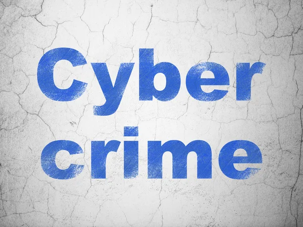 Concept de sécurité : Cybercriminalité sur fond de mur — Photo