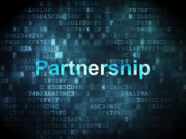 Finance concept: Partnership on digital background — Stock Photo, Image