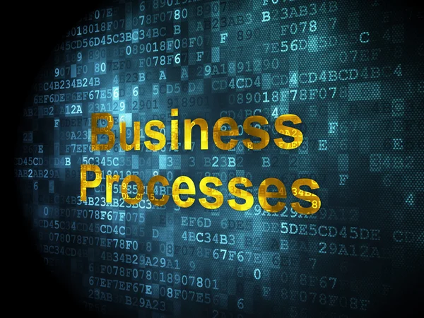 Концепція бізнесу: бізнес-процеси на цифровому тлі — стокове фото
