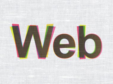 Web Tasarım: web üzerinde kumaş dokusu arka plan