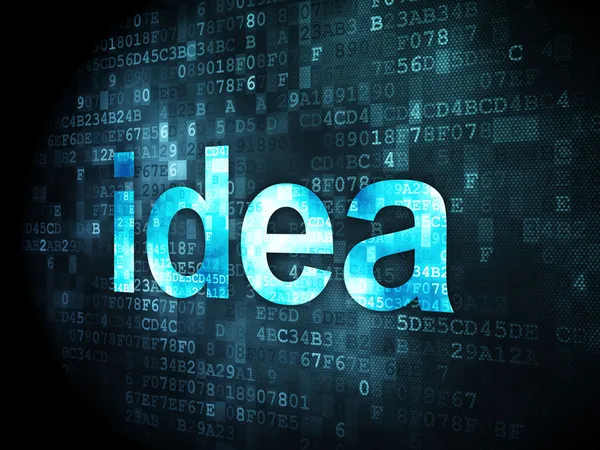 Marketing concept: Idea on digital background — Stock Photo, Image