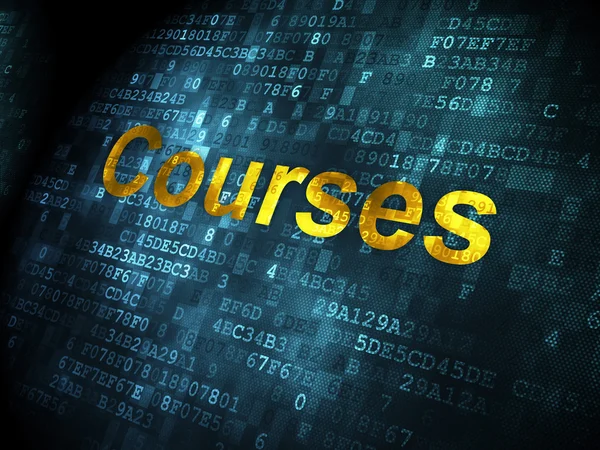 Bildungskonzept: Kurse zum digitalen Hintergrund — Stockfoto
