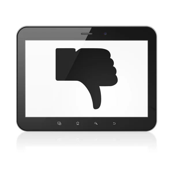 Social network concept: Unlike on tablet pc computer — Stock Photo, Image