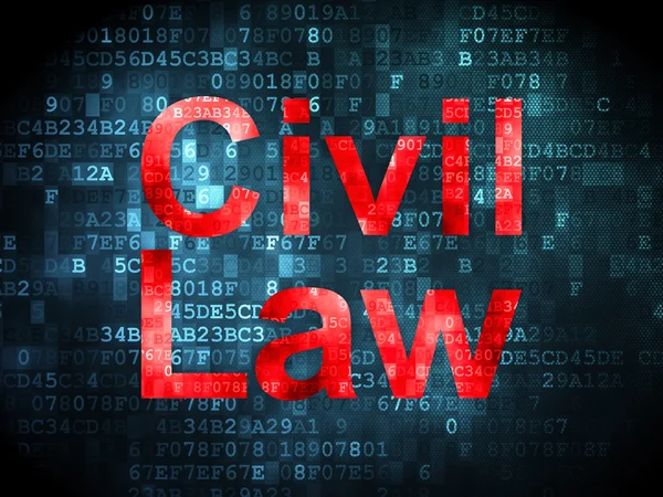 Law concept: Civil Law on digital background — Stock Photo, Image