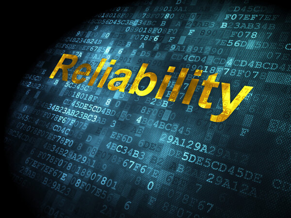 Finance concept: Reliability on digital background