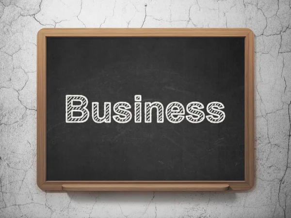 Έννοια των οικονομικών: επιχειρήσεις σε μαυροπίνακα φόντο — Φωτογραφία Αρχείου