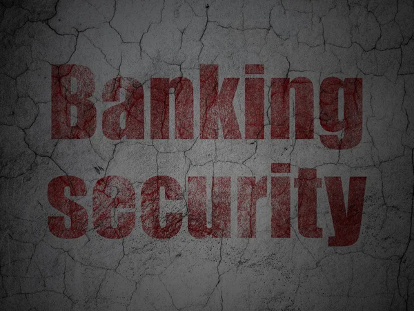 Koncepcja bezpieczeństwa: bankowość bezpieczeństwa na ścianie tło grunge — Zdjęcie stockowe