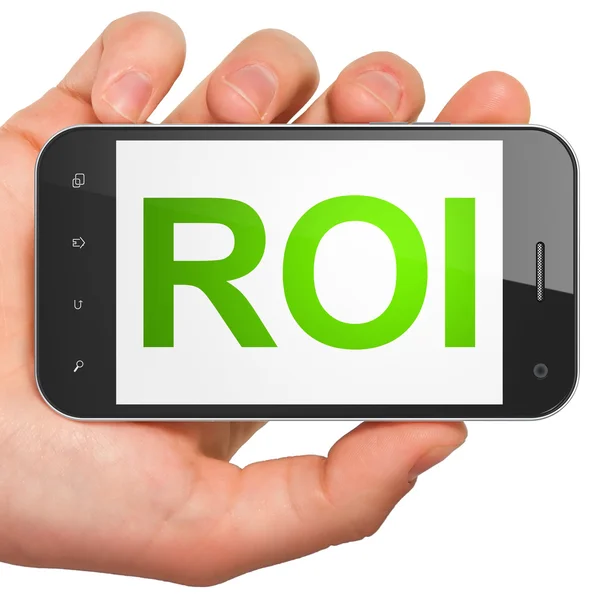 Concept d'entreprise : ROI sur smartphone — Photo