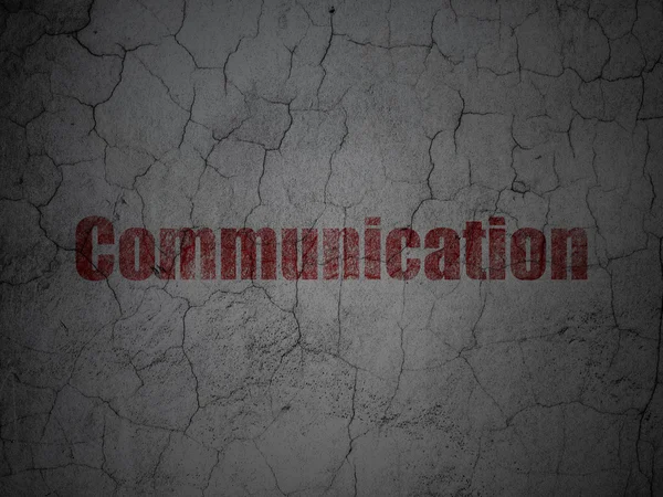 Маркетинговая концепция: коммуникация на фоне гранж-стен — стоковое фото