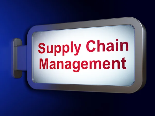 Conceito de marketing: Supply Chain Management em outdoors — Fotografia de Stock