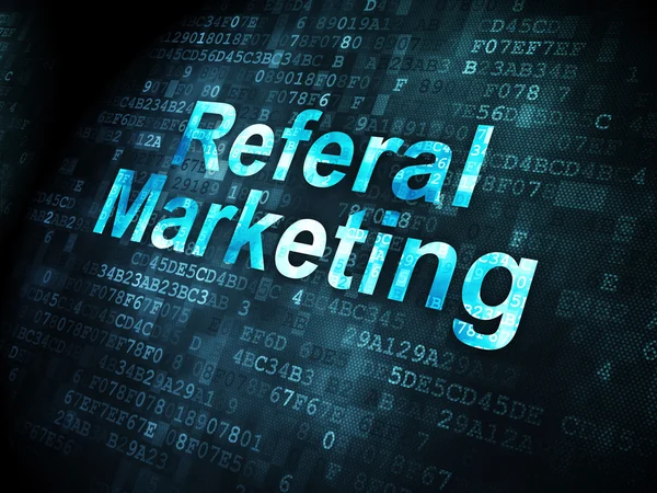 Business concept: Referal Marketing on digital background — Stock Photo, Image
