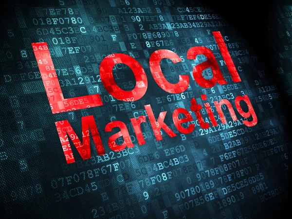 Business concept: Local Marketing on digital background — Stock Photo, Image