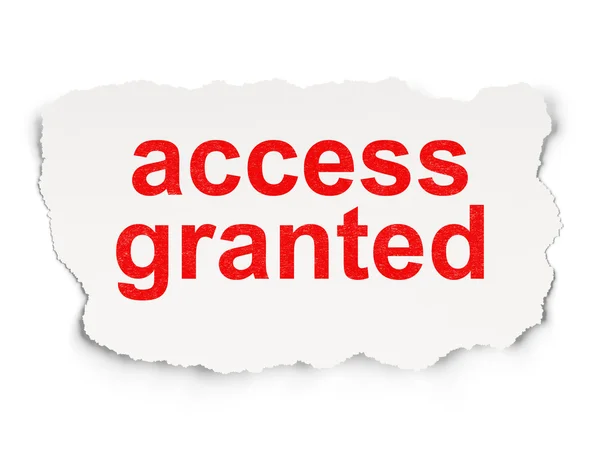 Security concept: Access Granted on Paper background — Stock Photo, Image