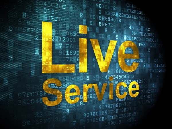 Finanční koncept: live služby na digitální pozadí — Stock fotografie