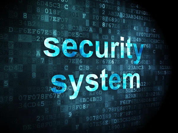 Security concept: Security System on digital background — Stock Photo, Image