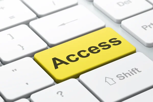 Privacy concept: Access on computer keyboard background — Stock Photo, Image