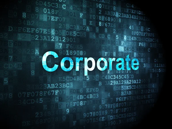 Finance concept: Corporate on digital background — Stock Photo, Image