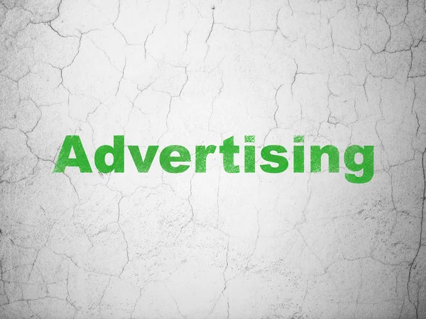 Концепція реклами: Реклама на фоні стіни — стокове фото