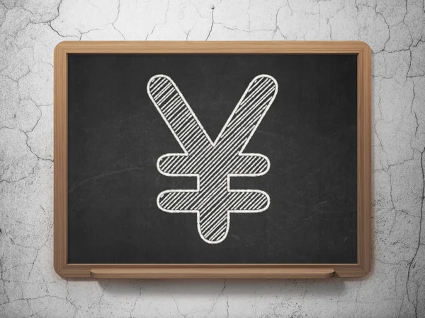 Currency concept: Yen on chalkboard background — Stock Photo, Image