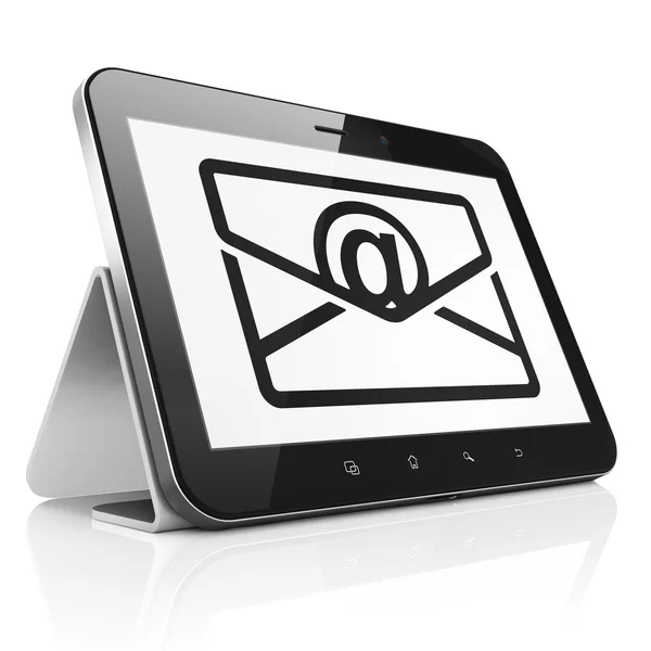 Concepto de negocio: Email en tablet PC — Foto de Stock