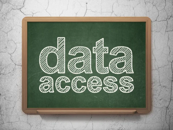 データの概念: 黒板背景データ ・ アクセス — ストック写真