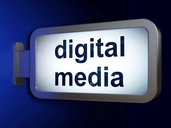 Marketing concept: Digital Media on billboard background — Stock Photo, Image