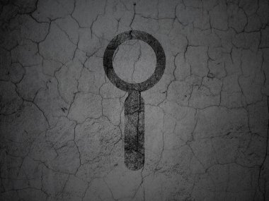 veri kavramı: grunge duvar arka plan üzerinde arama