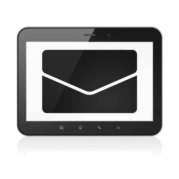 Financiën concept: e-mail op tablet pc-computer — Stockfoto